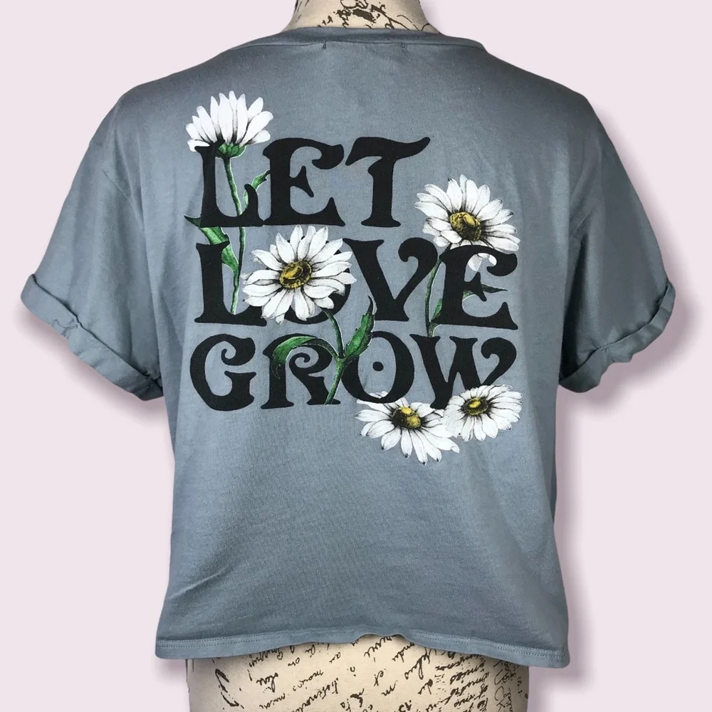 French Pastry, Let Love Grow Graphic Tee, Size XL